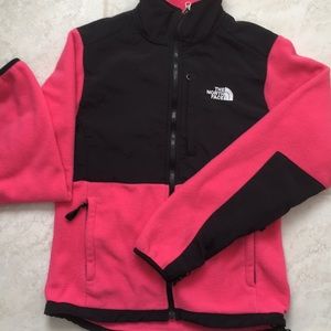 PINK THE NORTH FACE FLEECE JACKET